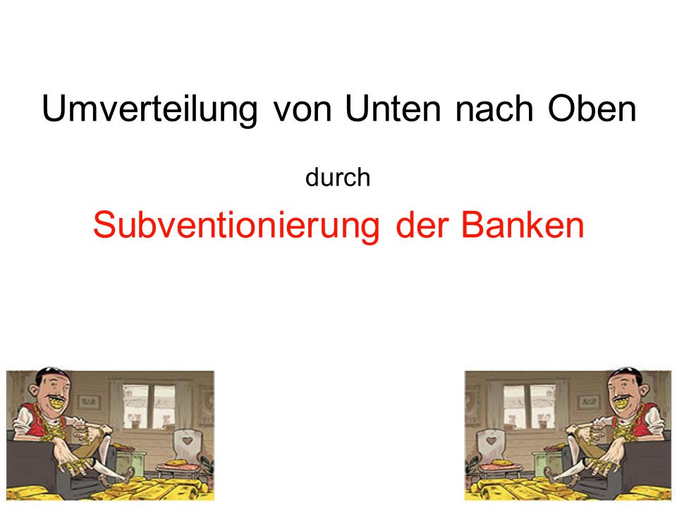 Article about Die Subventionierung der Banken durch die Bundesmassnahmen mit bis zu 750000000 CHF