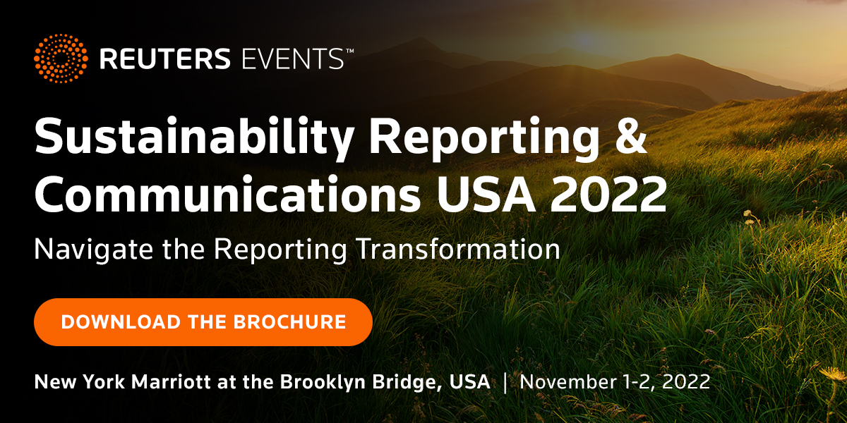 Reuters Events: Sustainability Reporting and Communications USA 2022 organized by Reuters Events