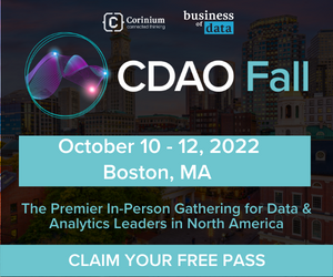 Chief Data & Analytics Officer, Fall organized by Corinium Global Intellegence